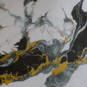 Panou Autocolant Blue Gold Marble pentru pereti