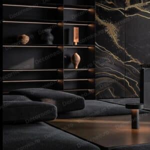 Panou decorativ premium Black Gold Edition pentru perete interior
