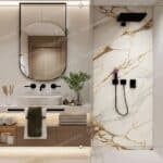 Panou decorativ premium Calacatta Gold pentru perete interior