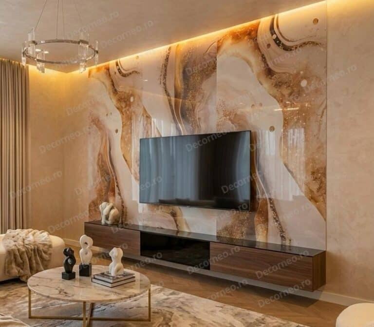 Panou decorativ premium Desert Gold pentru perete interior