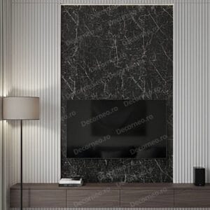 Panou decorativ premium Blue Abyss Marble tv living perete